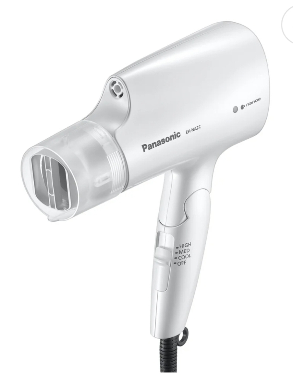 Panasonic White Travel Hair Dryer with Nanoe Technology